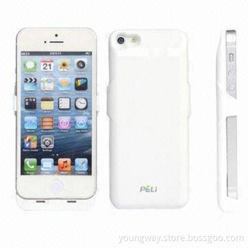 Power Cases for iPhone 5 with 2,200mAh Capacity, 6-hour Charging Time
